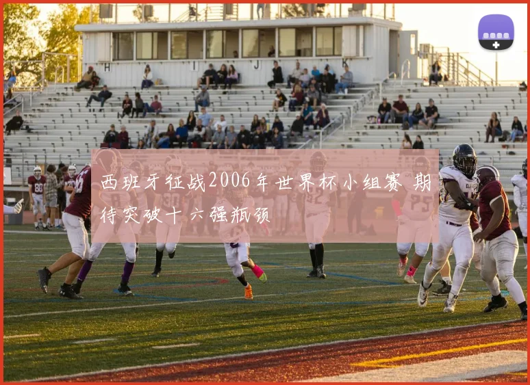 西班牙征战2006年世界杯小组赛 期待突破十六强瓶颈